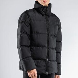 JAGLION Black Wind & Rain Proof Puffer Ski Jacket for Men